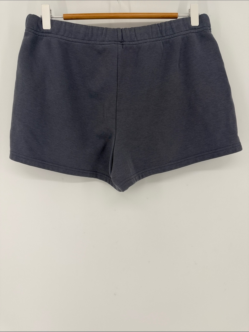 SKIMS Cotton Fleece Lounge Shorts Gray Small Cozy Drawstring Pockets - Picture 3 of 5